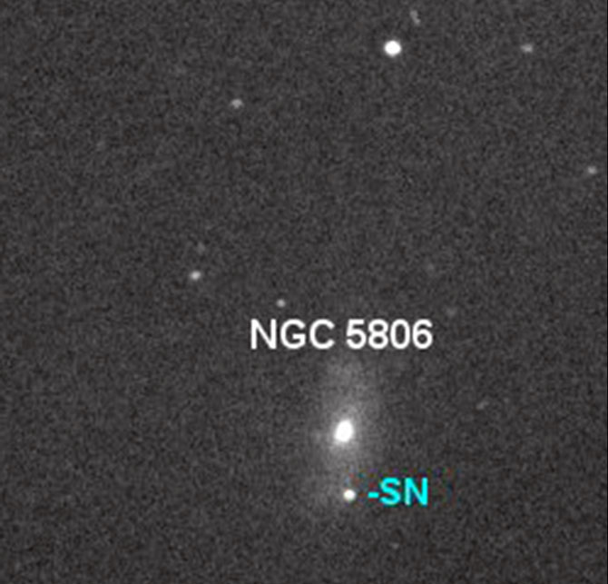 Ученые надеются найти предшественника сверхновой NGC 5806