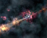 Обнаружена галактика, «подчищающая» следы Большого взрыва
