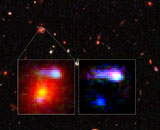 Астрономы открыли галактику с эффектом гравитационной линзы