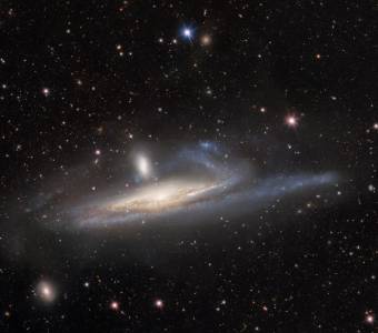 Камера для изучения темной материи зафиксировала слияние галактик