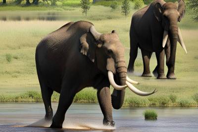 Крупные травоядные — слоны, бизоны и лоси, — вносят вклад в разнообразие деревьев