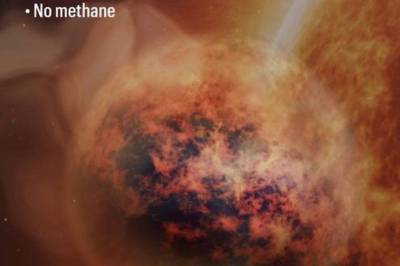 В атмосфере экзопланеты найдены водяной пар, сернистый газ и песчаные облака
